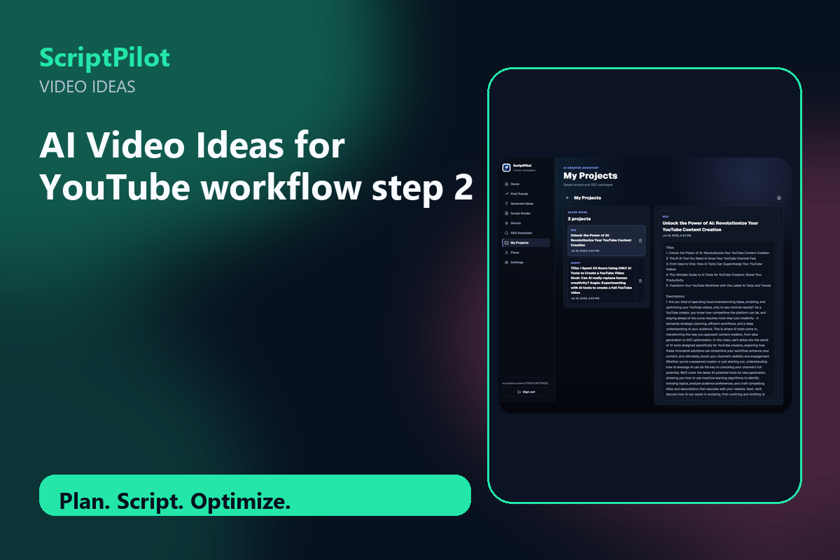 Edited ScriptPilot screenshot for build one clear content promise