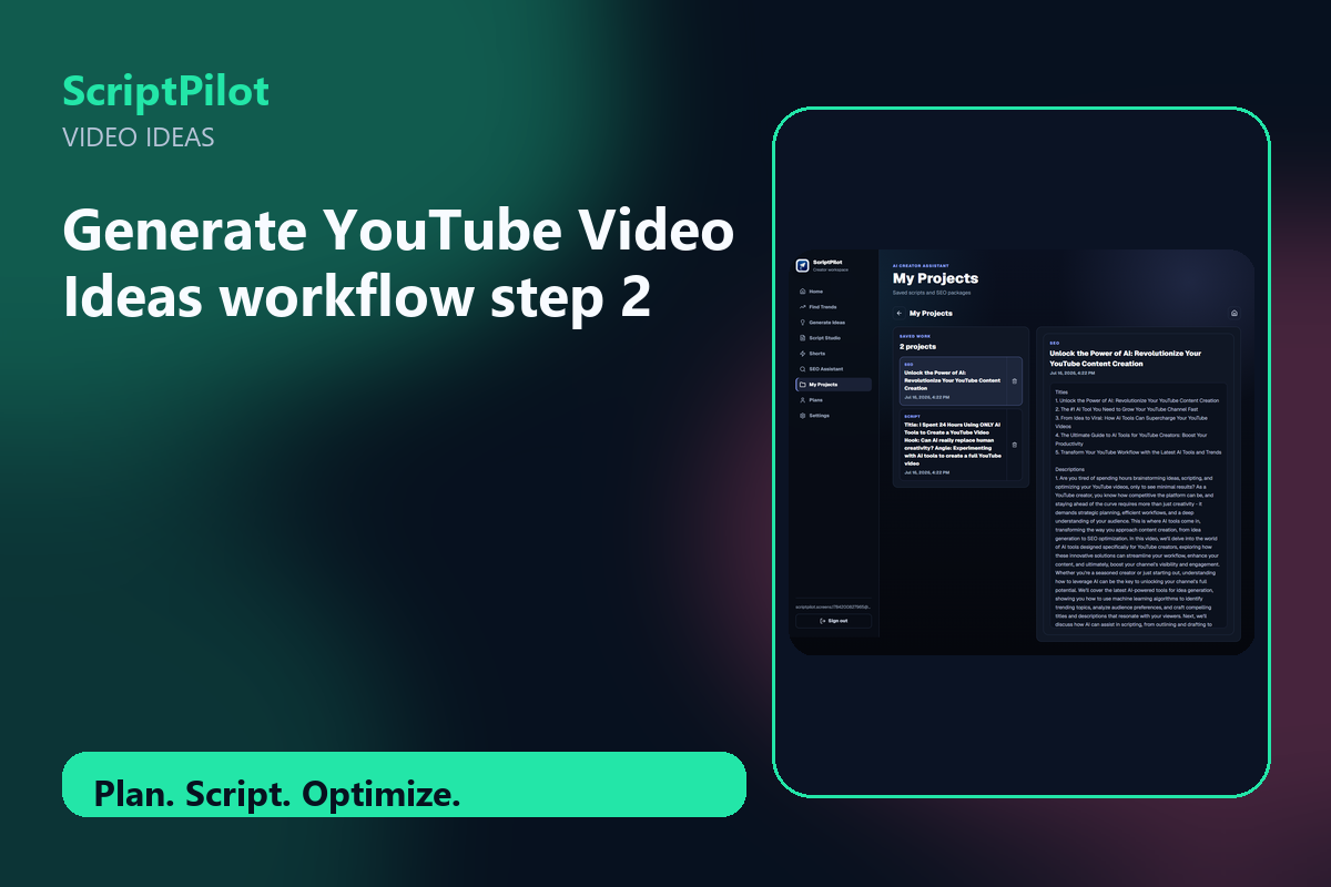 Edited ScriptPilot screenshot for build one clear content promise