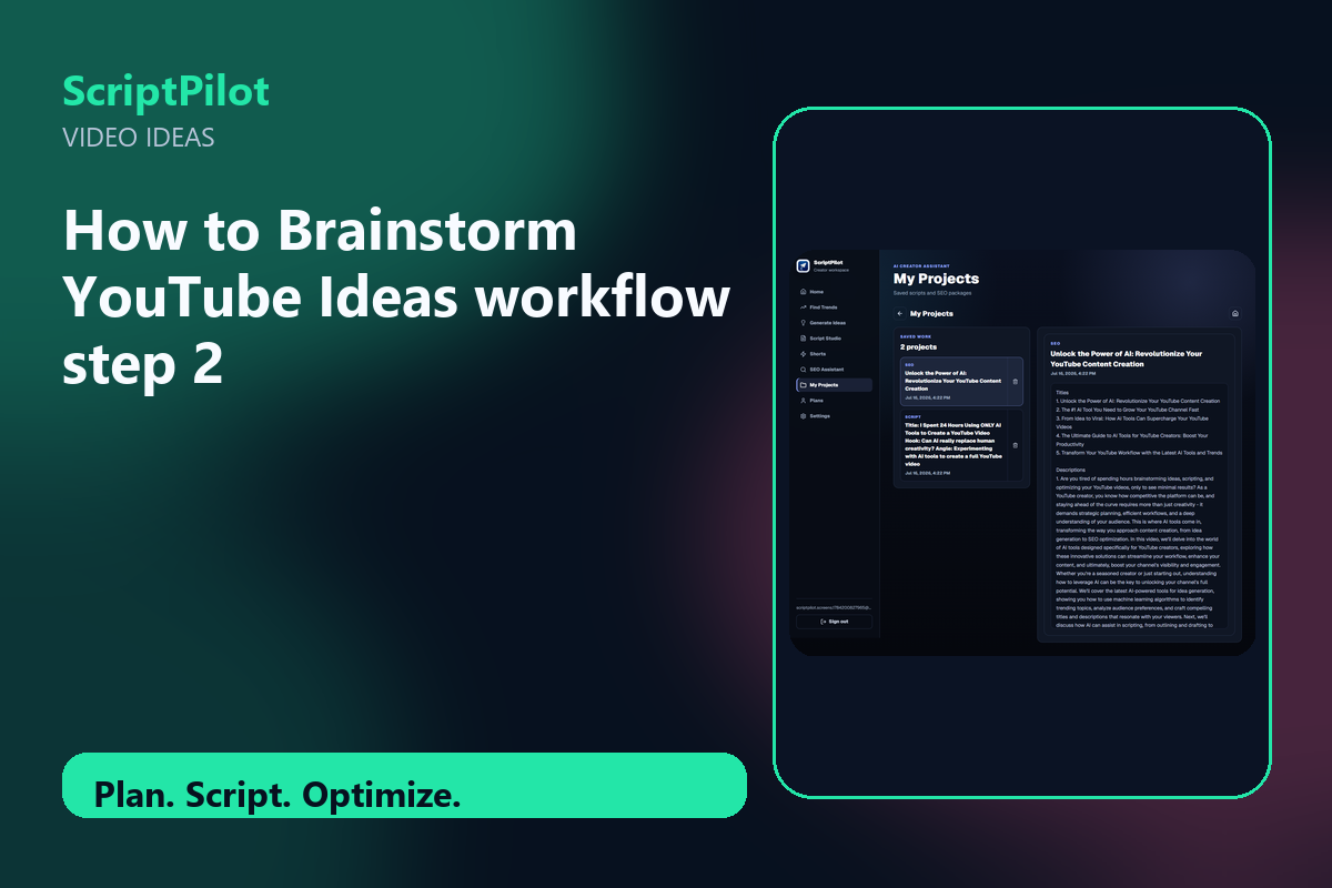 Edited ScriptPilot screenshot for build one clear content promise