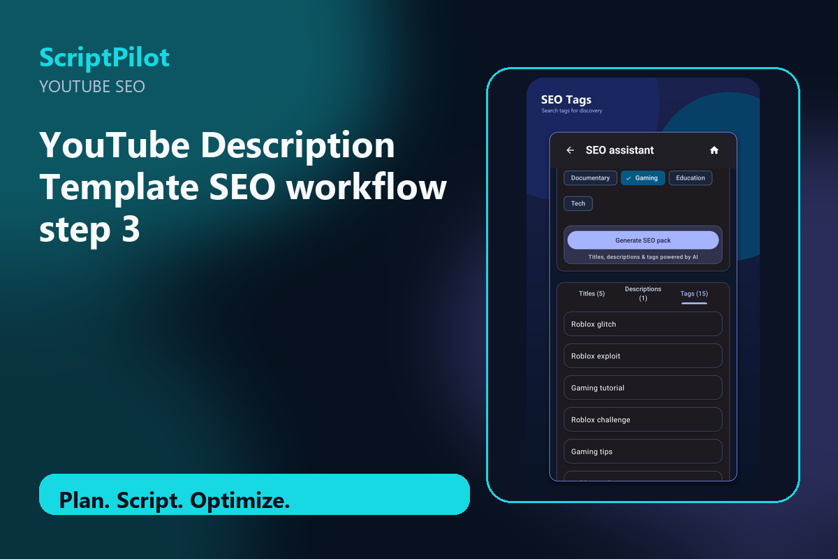 Edited ScriptPilot screenshot for use screenshots as workflow proof