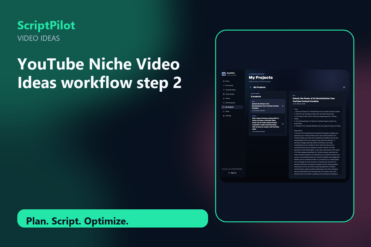 Edited ScriptPilot screenshot for build one clear content promise