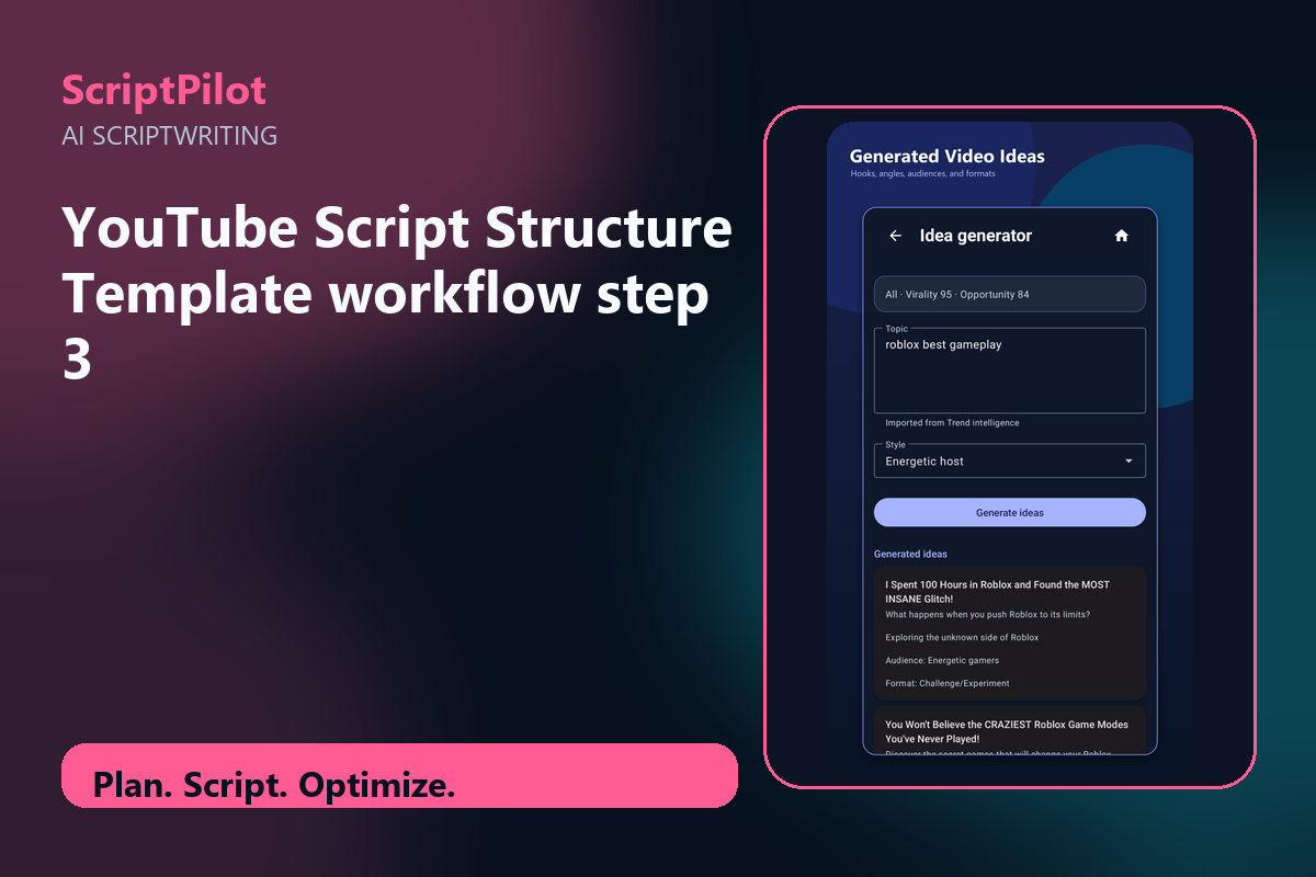 Edited ScriptPilot screenshot for use screenshots as workflow proof