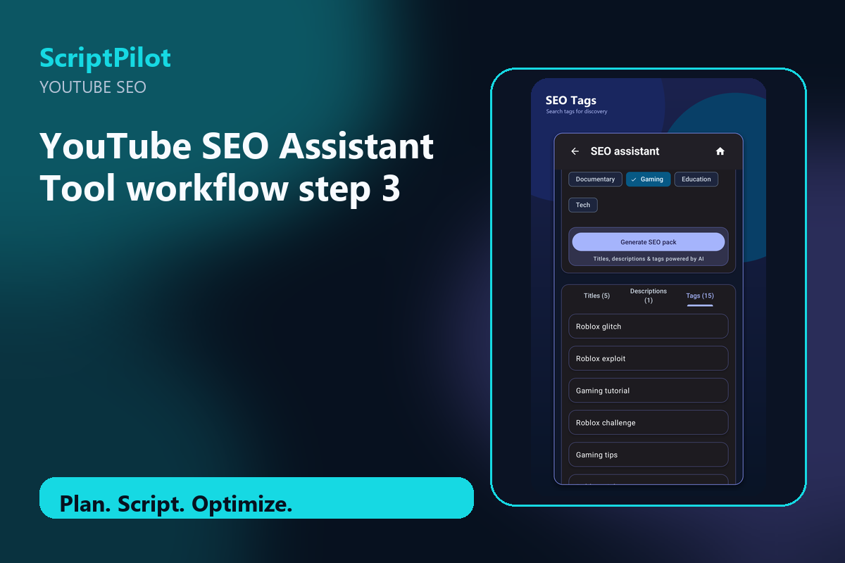 Edited ScriptPilot screenshot for use screenshots as workflow proof