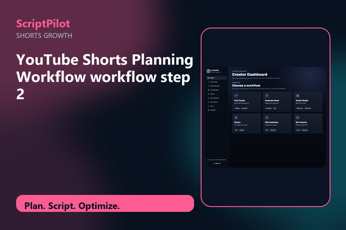 Edited ScriptPilot screenshot for build one clear content promise