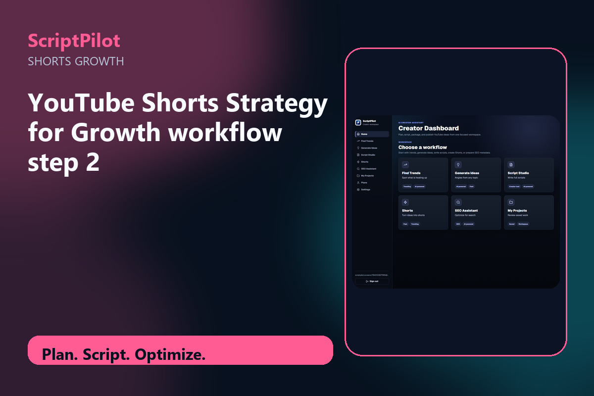 Edited ScriptPilot screenshot for build one clear content promise