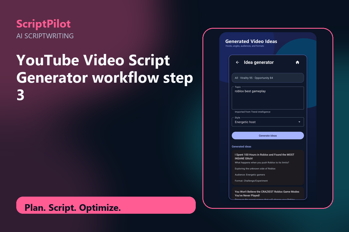 Edited ScriptPilot screenshot for use screenshots as workflow proof