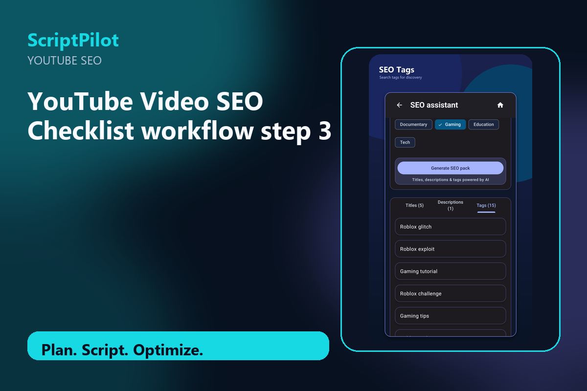 Edited ScriptPilot screenshot for use screenshots as workflow proof